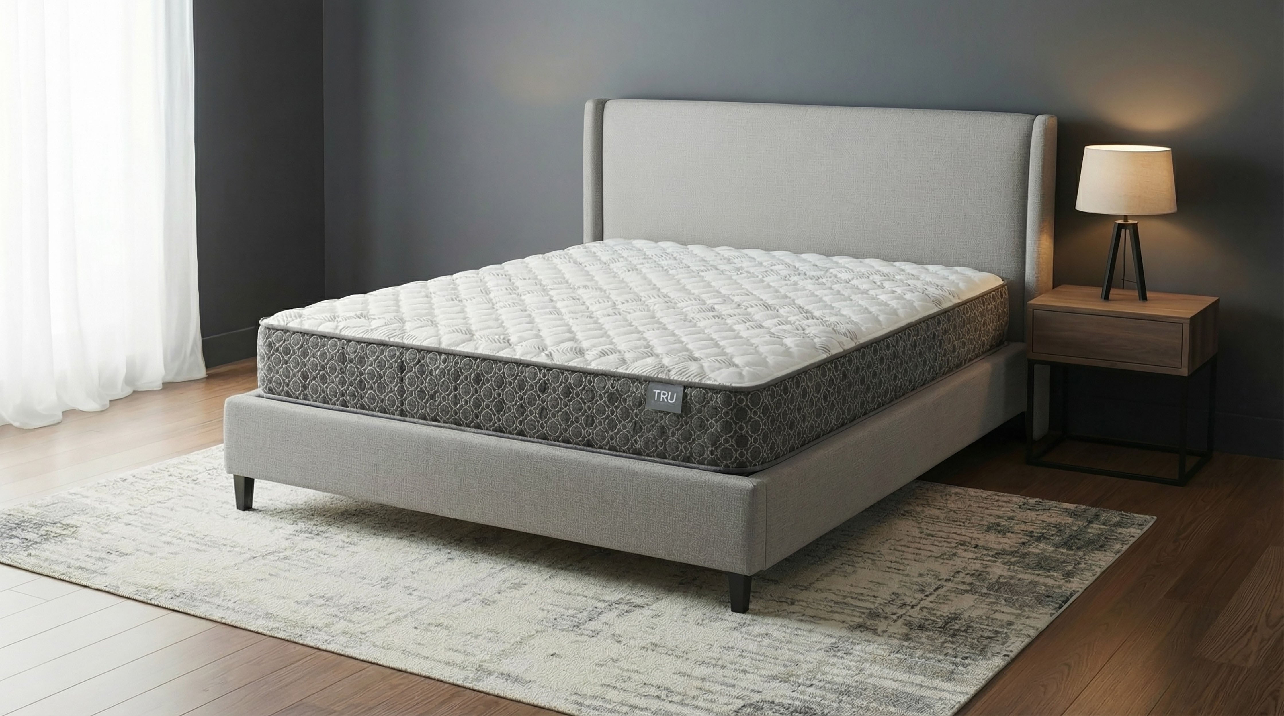 Hayes Eastern King Firm Tight Top Hybrid Mattress White-
