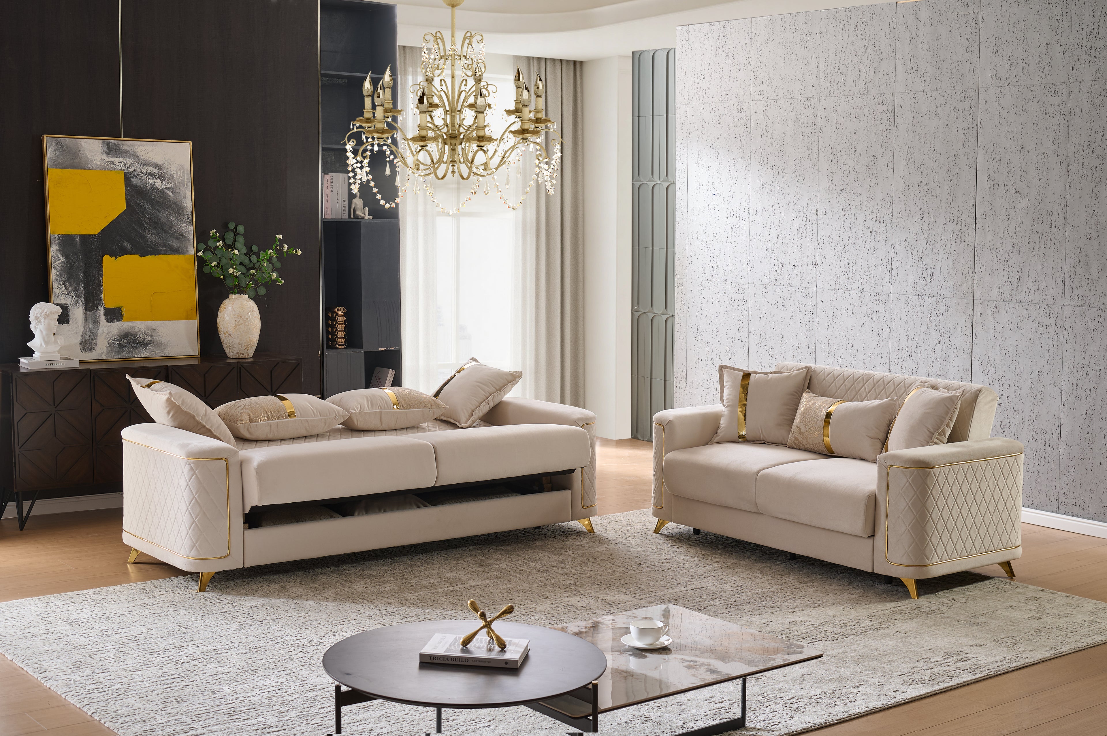Lisa 2PC Sofa and Loveseat Set