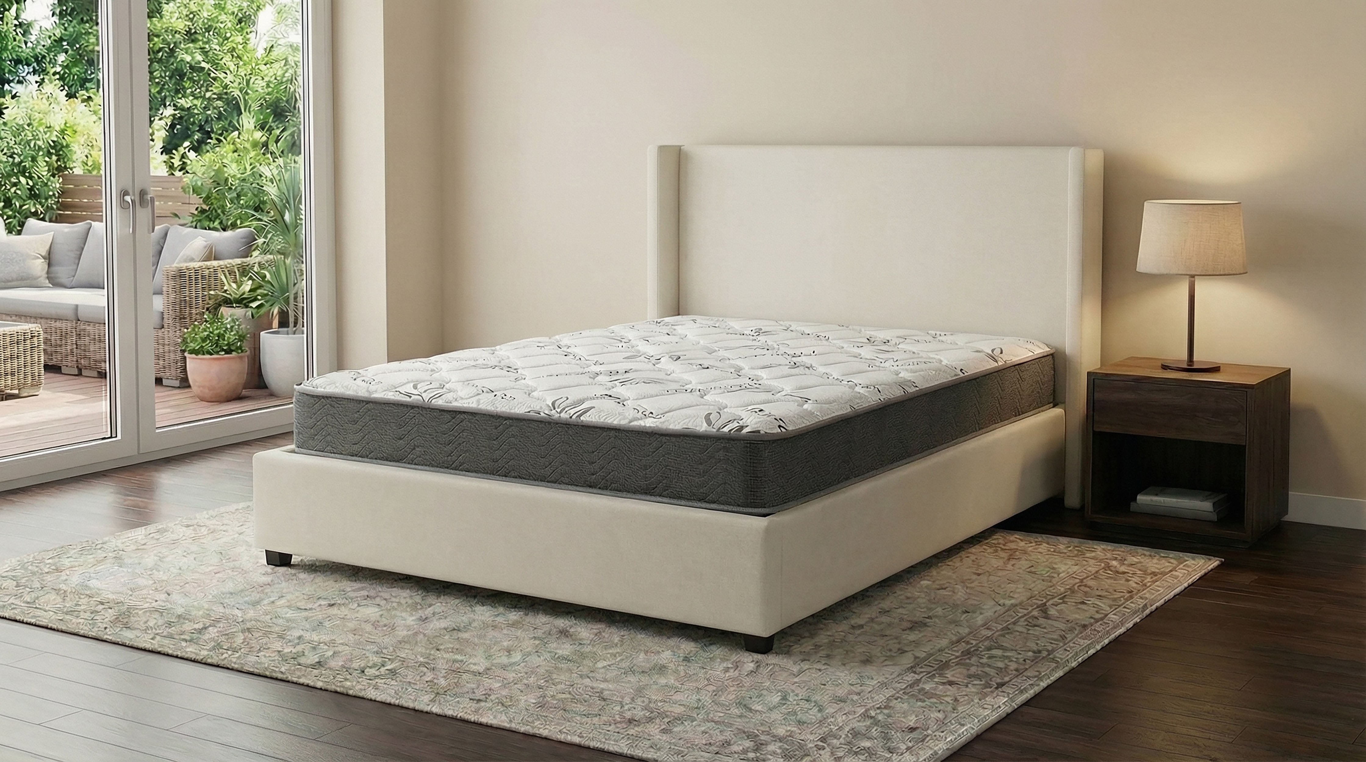 Kenyon 7-inch Twin Bamboo Cover Firm Foam Mattress-