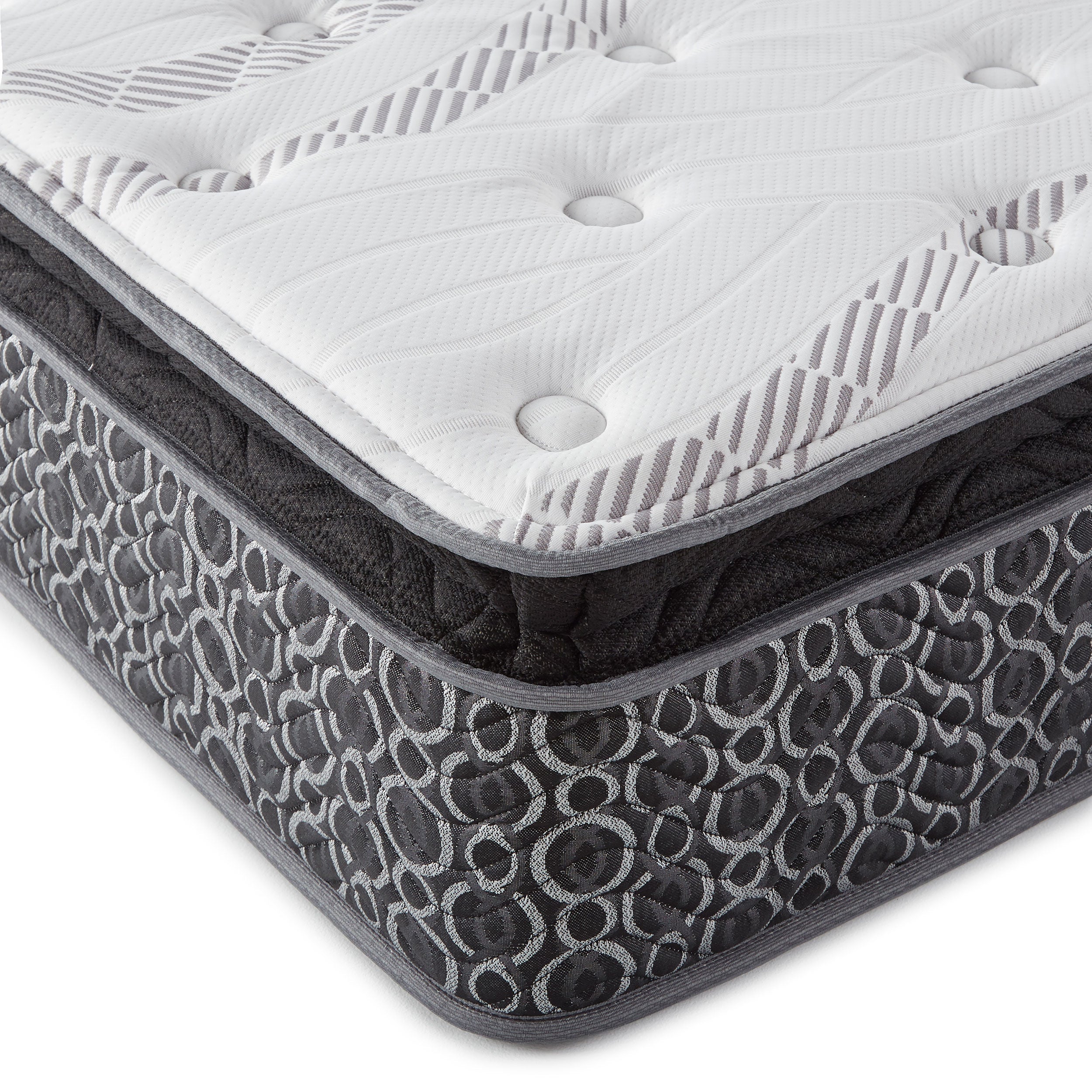 Hayes 11-inch Queen Pillow Top Memory Foam Hybrid Mattress-