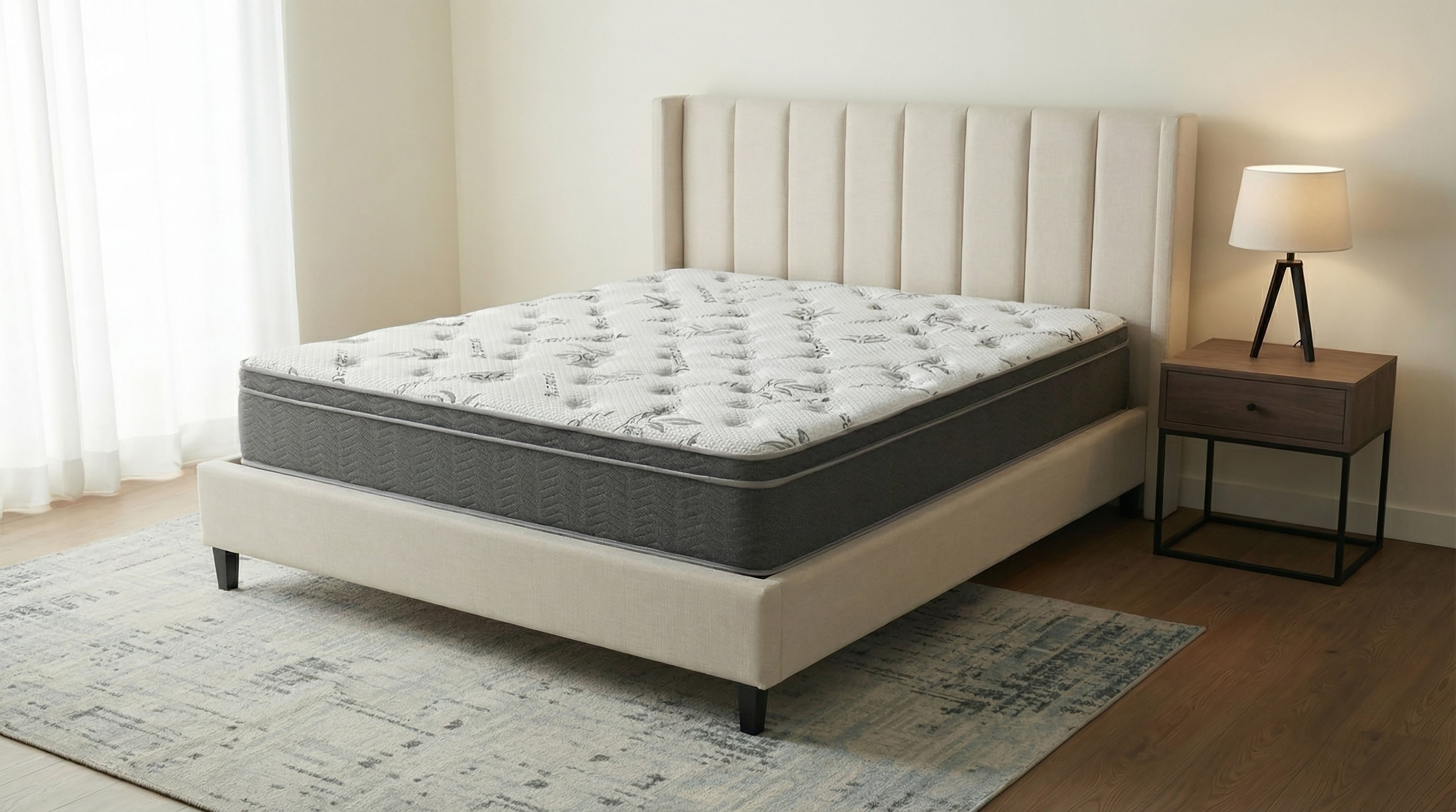 Sommet 13-inch Full Bamboo Euro Top Memory Foam Hybrid Mattress-