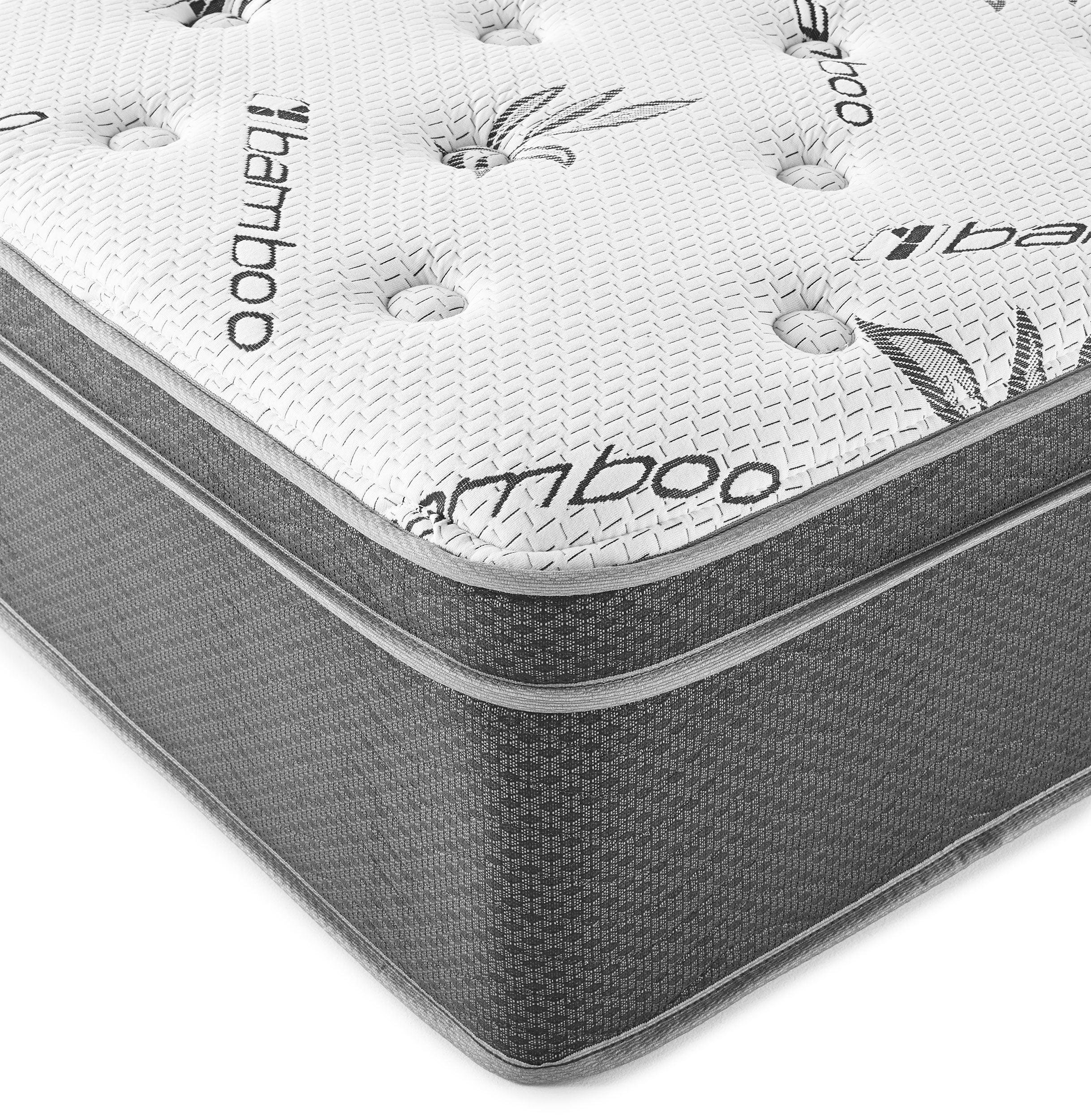 Sommet 13-inch Queen Bamboo Euro Top Memory Foam Hybrid Mattress-