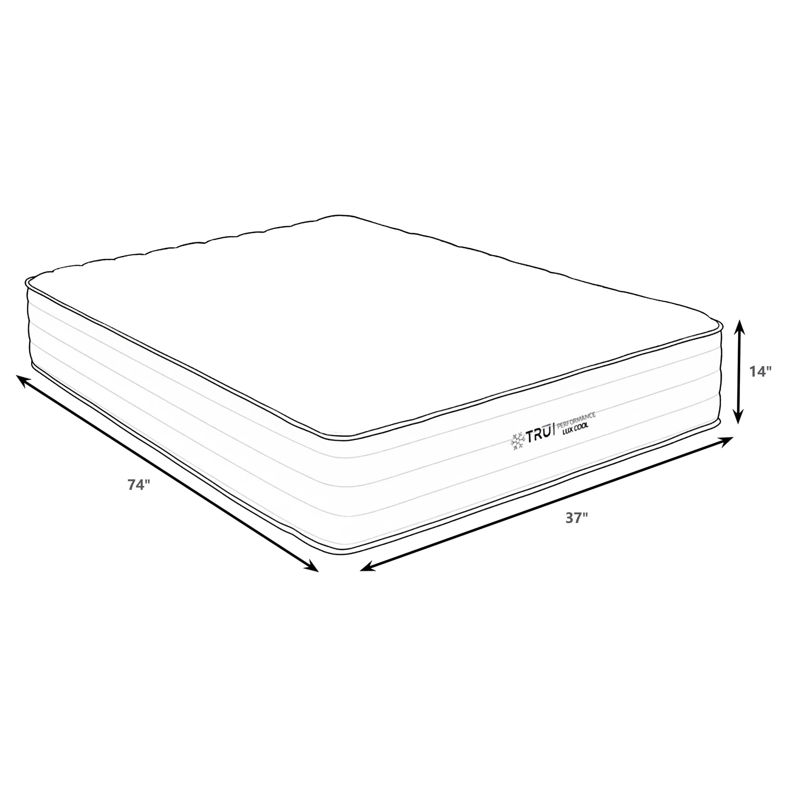 Montlake 14-inch Twin Cool Firm Memory Foam Hybrid Mattress-