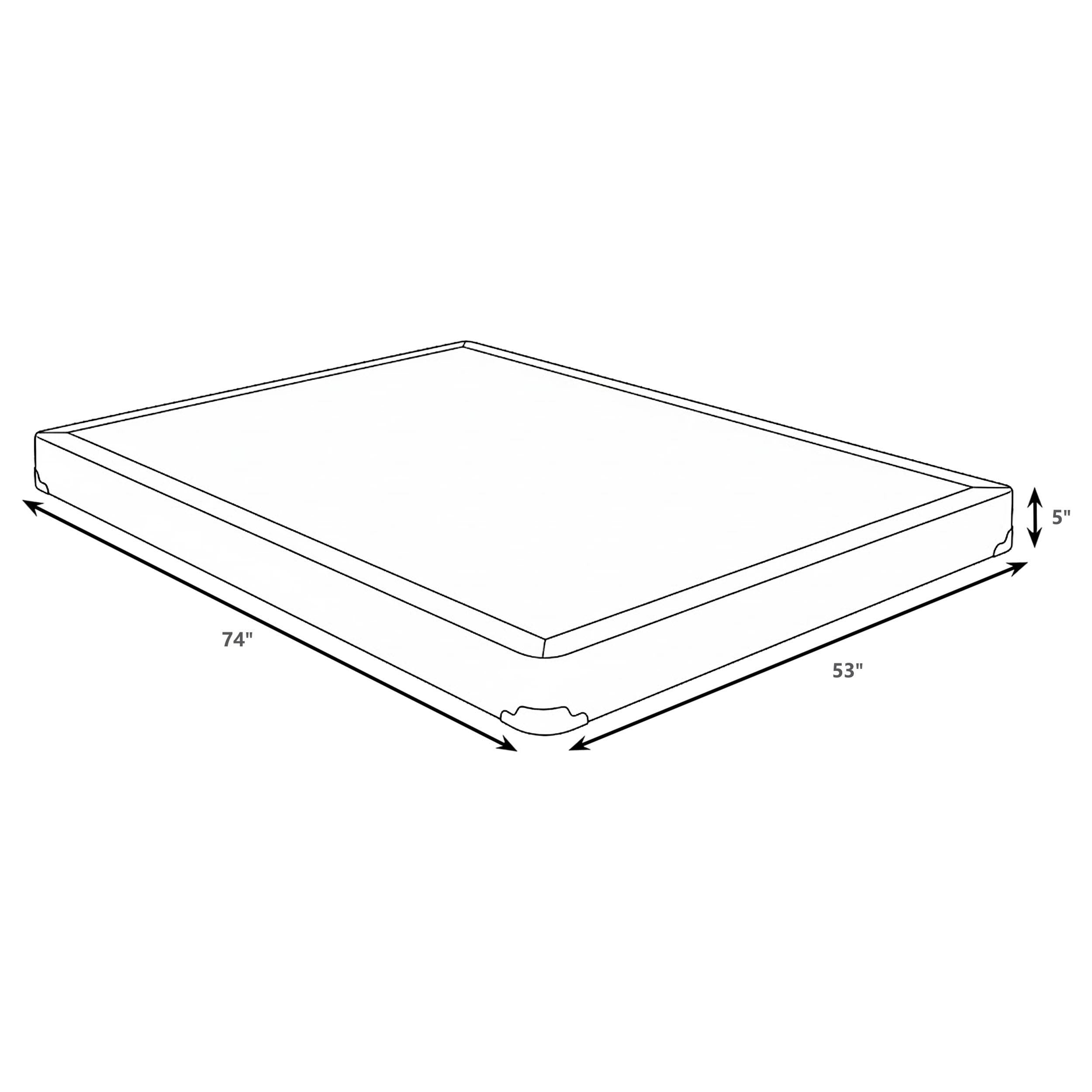 Mercer 5-inch Full Low Profile Box Spring Foundation-