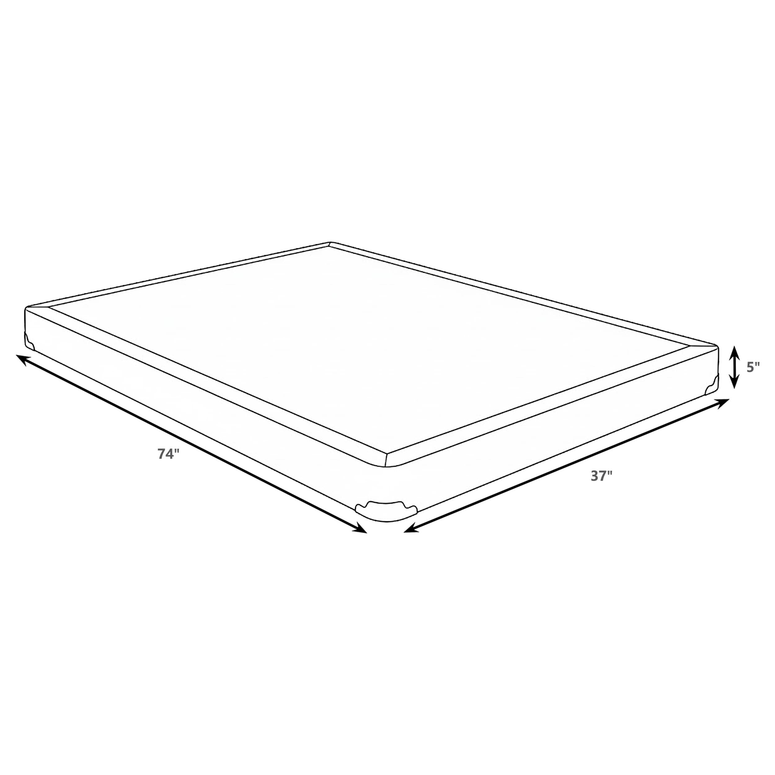 Mercer 5-inch Twin Low Profile Box Spring Foundation-