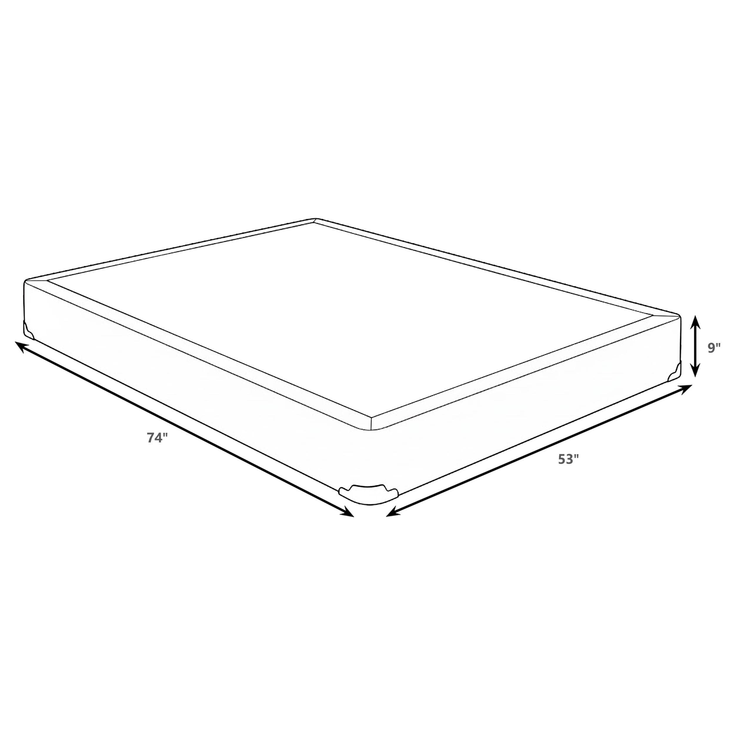 Mercer 9-inch Full Standard Box Spring Foundation-