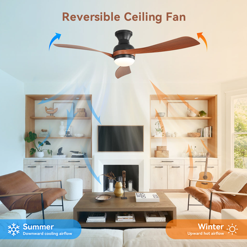 52-Inch Ceiling Fan With Light And Remote Control