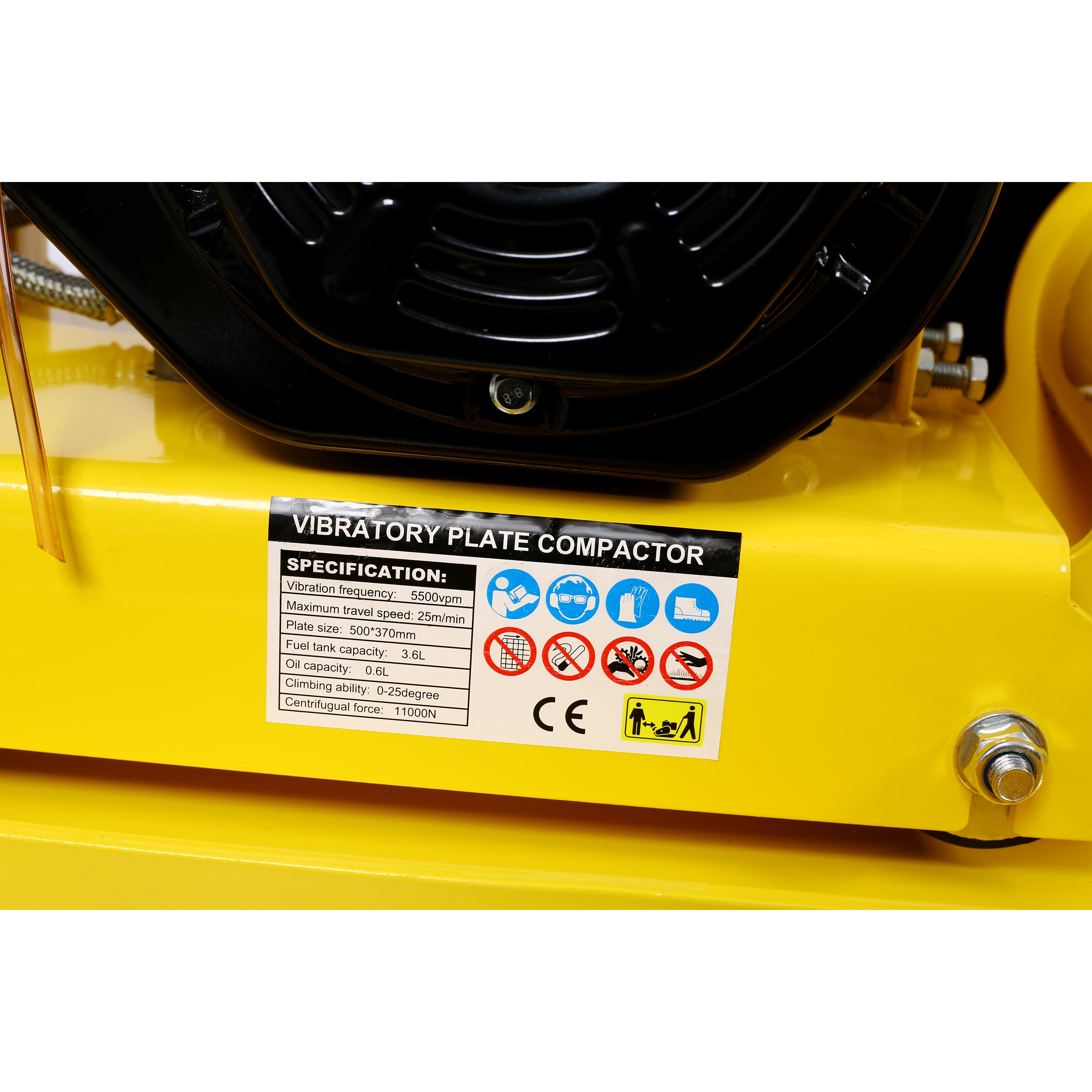 7.0HP Gas Plate Compactor with Built-in Wheel
