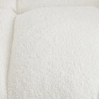 Tufted Upholstered Teddy Fabric Glider Chair for Living Room