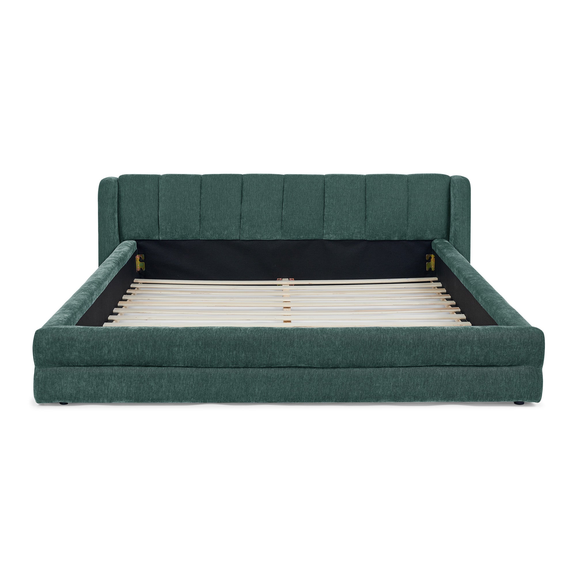 Queen Size Upholstered Bed Frame with Thick Fabric