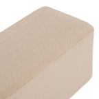 Almond Long Plush Ottoman