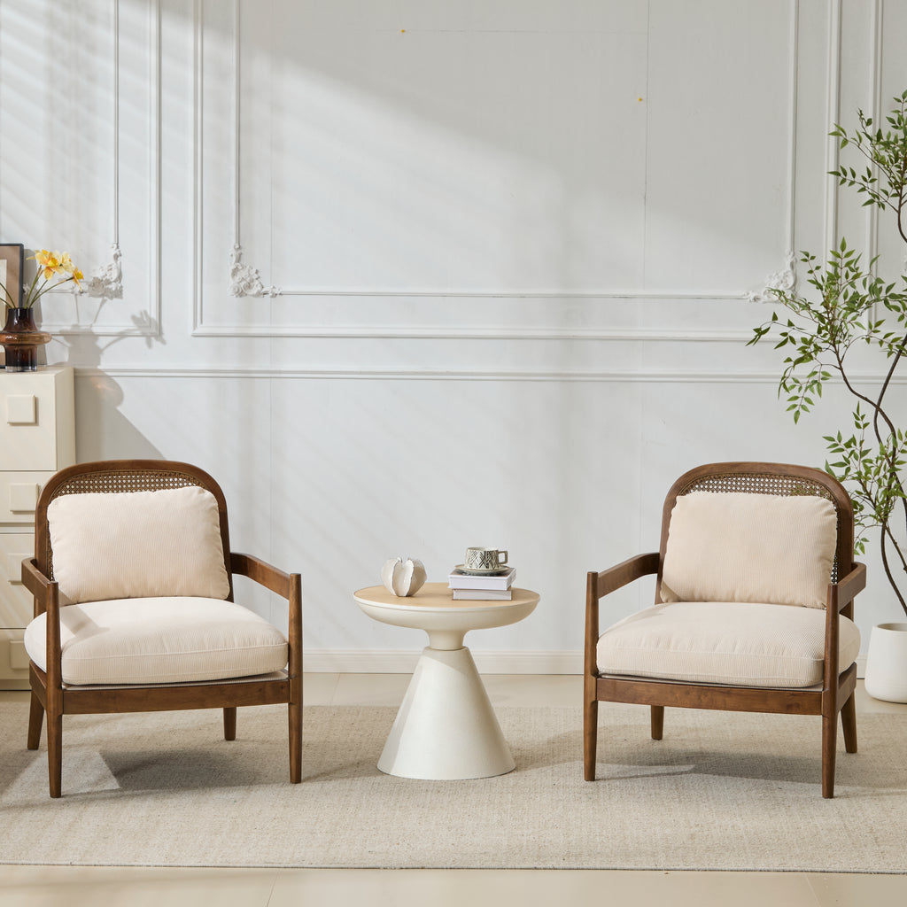 Set of 2 Mid-Century Modern Accent Chairs