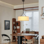 Modern 3-Light Fabric Pendant Light