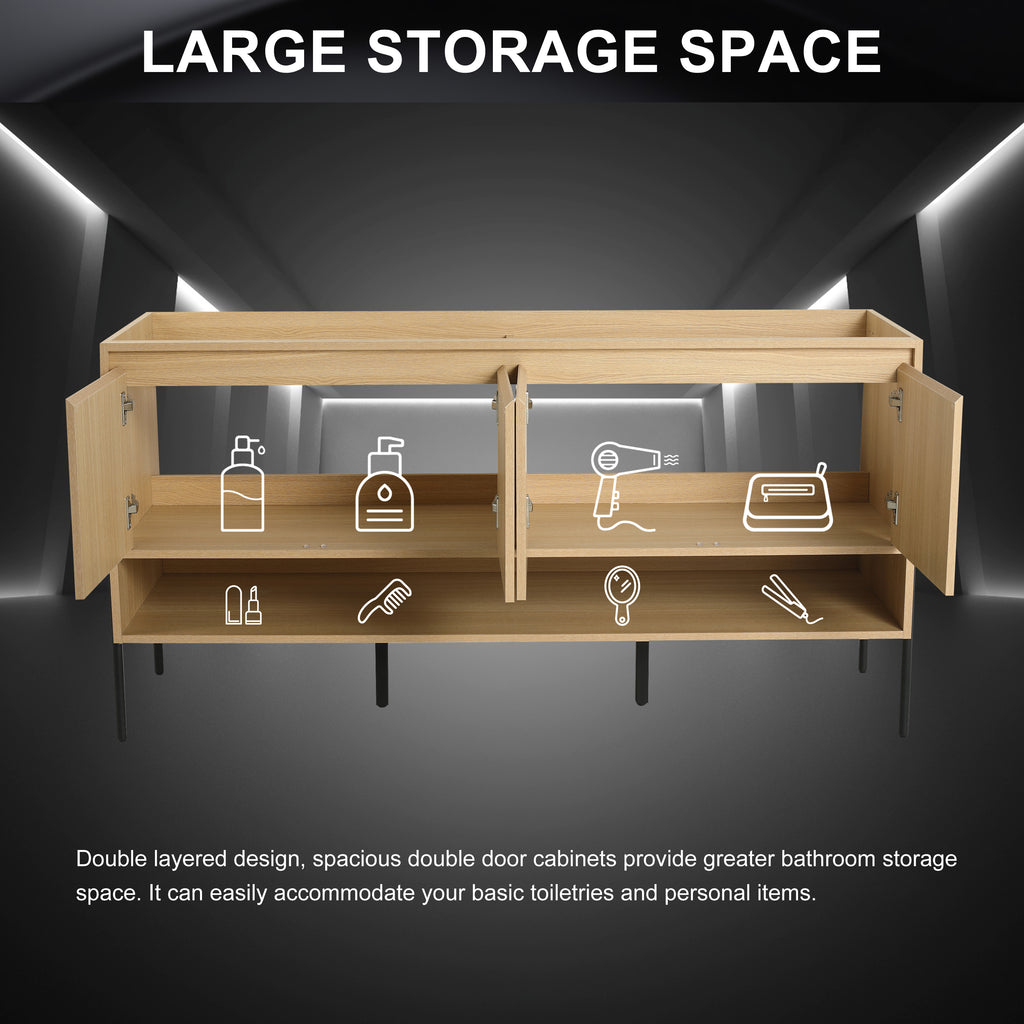 60" Freestanding Bathroom Vanity