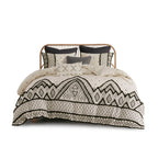 Full/Queen 3 Piece Flax and Cotton Blended Duvet Cover Set