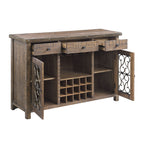 Raphaela Weathered Cherry Finish Server