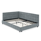 Full Size Upholstered Tufted Bed Frame
