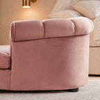Halle 35.5" Rolled-Arm Dog Bed with Channel-Tufted Back