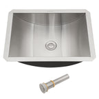 18"x13" Brushed Nickel Stainless Steel Undermount Bathroom Sink