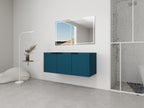 48" Wall Mounted Bathroom Vanity & 3 Soft-Close Doors