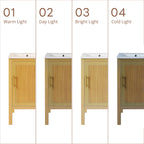 18" Bathroom Cabinet with Storage and Ceramic Sink