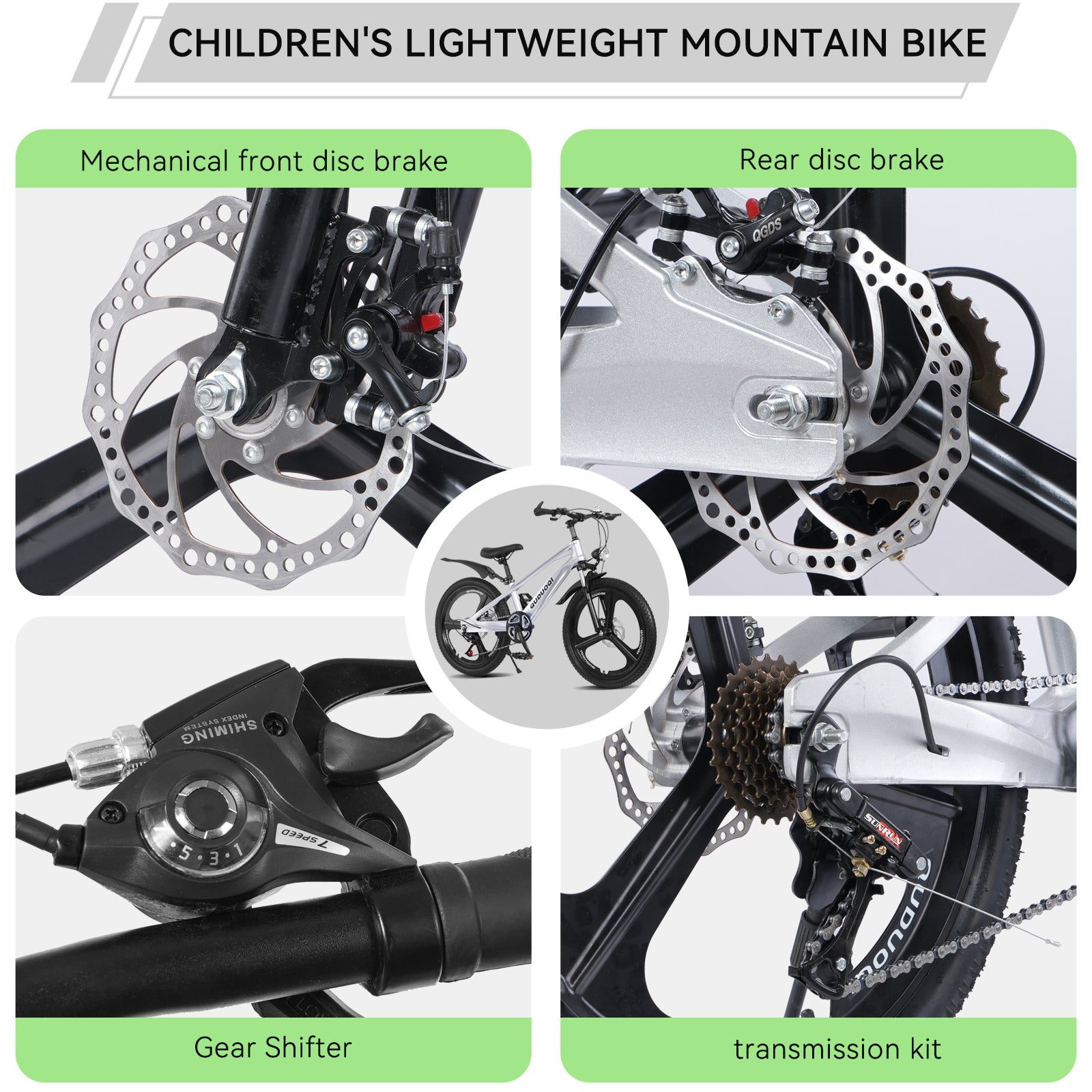 FKZNPJ 20 Inch Kids Mountain Bike