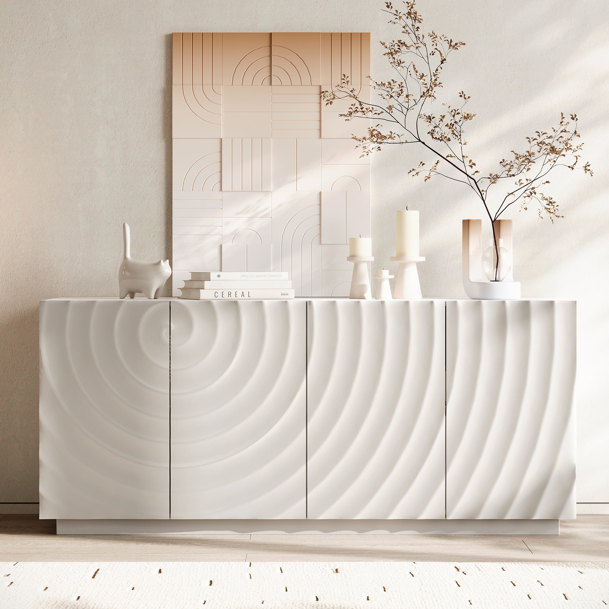Buffet Cabinet with Storage - Modern Accent Sideboard