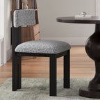 Upholstered Armless Dining Chairs With Metal Legs (Set of 2)