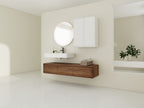 60 Inch Wall-Mounted Bathroom Vanity