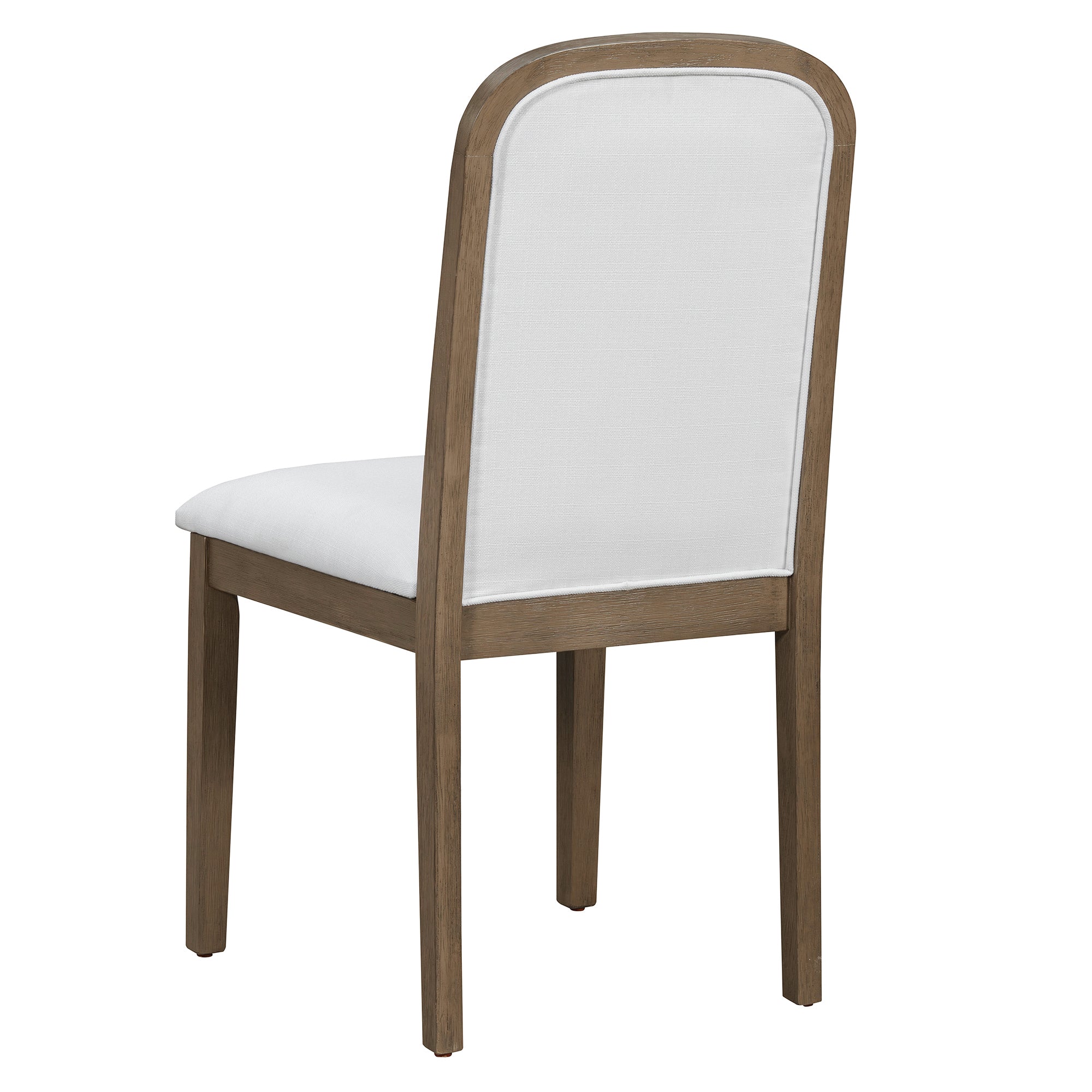 TREXM Vintage Style Dining Chair Set with 4 Upholstered Chairs