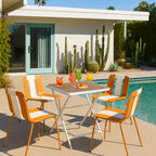 Summer 4-Pack Modern Striped Color Block Chairs
