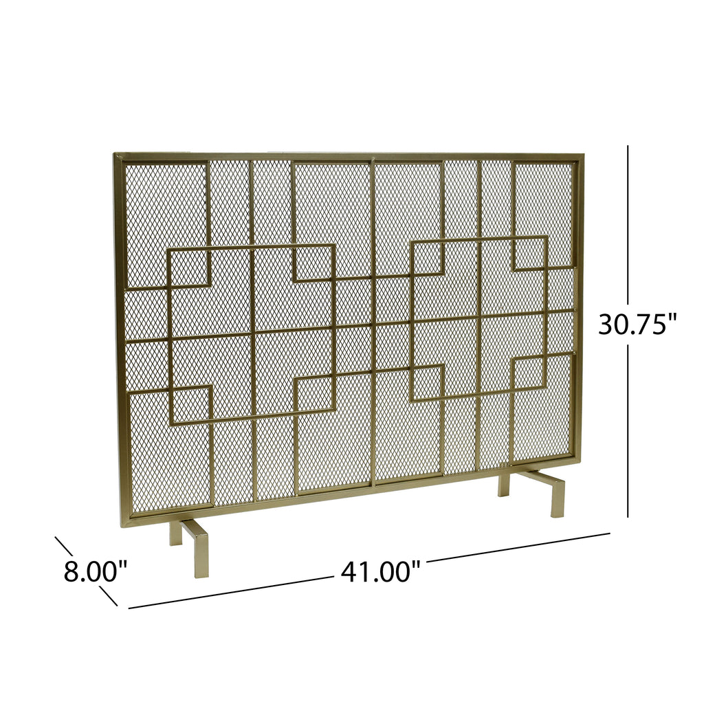 Dorothy Modern Iron Fire Screen
