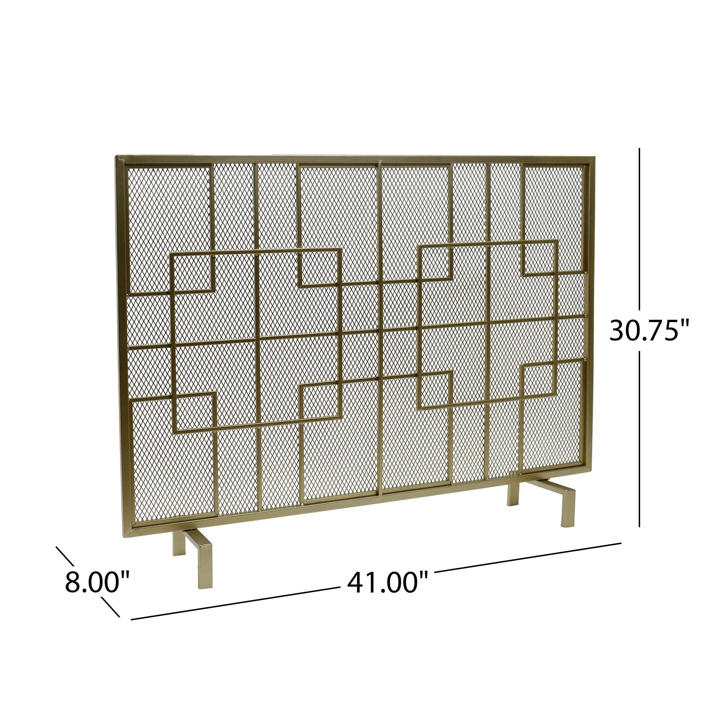 Dorothy Modern Iron Fire Screen