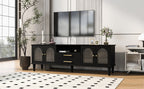 Vibe Haus 68.9'' Retro TV Stand for TVs up to 75 Inches