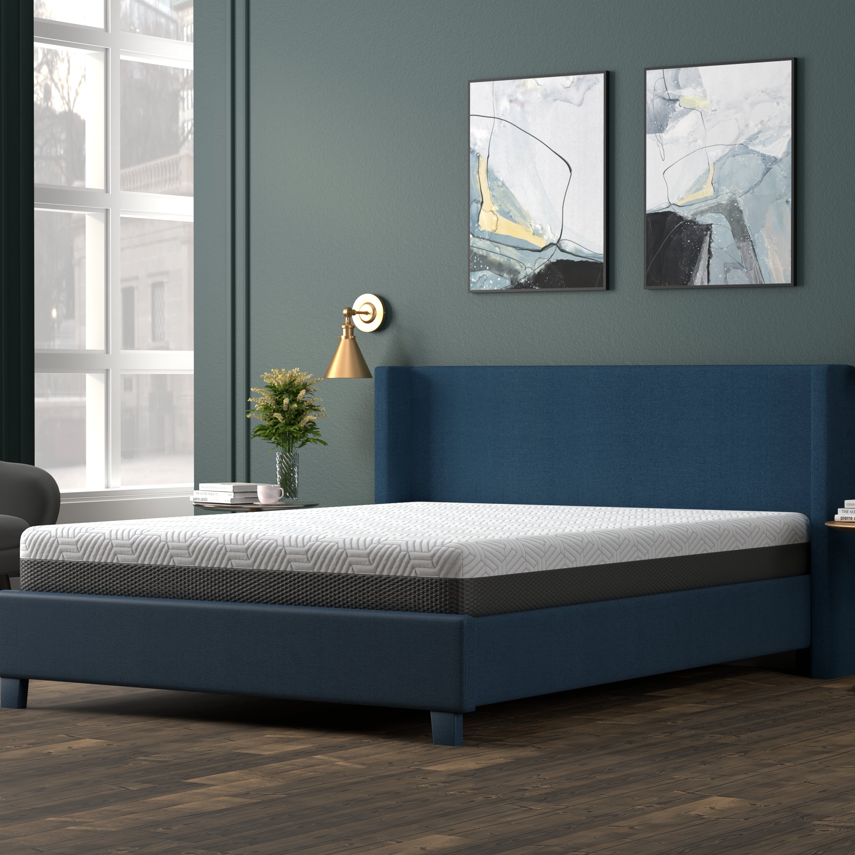 Omne Fria 8 Inch Queen Firm Mattress With Cooling Cover