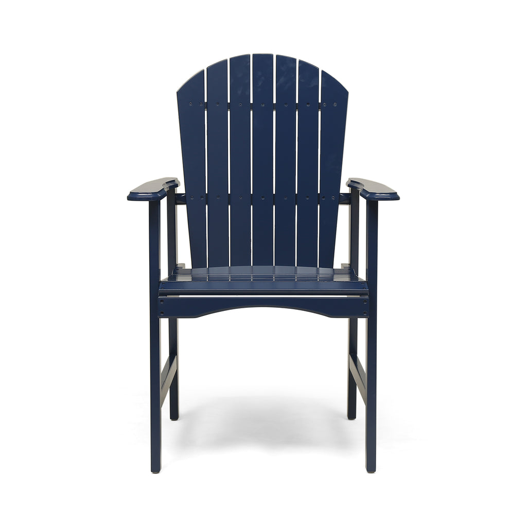 Outdoor Weather Resistant Acacia Wood Adirondack Dining Chairs