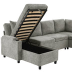 Versatile U-Shaped Sectional Sofa Bed