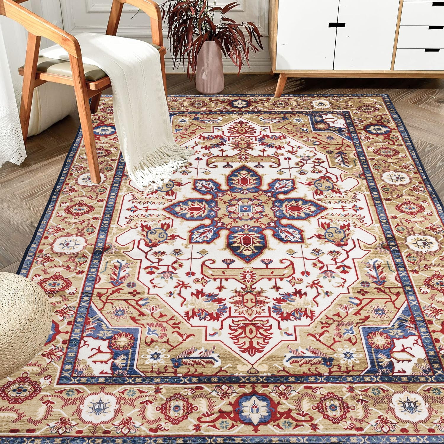 Vintage Bohemia Large Persian Non-slip Washable Rug