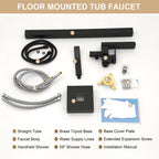 Freestanding Bathtub Faucet Waterfall Tub Filler Matte