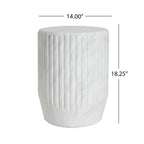 Outdoor Cicci Carved Side Table