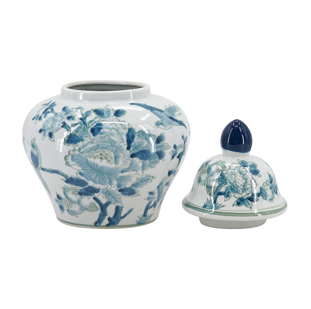 7.9x6.3x13" Porcelain Ginger Jar