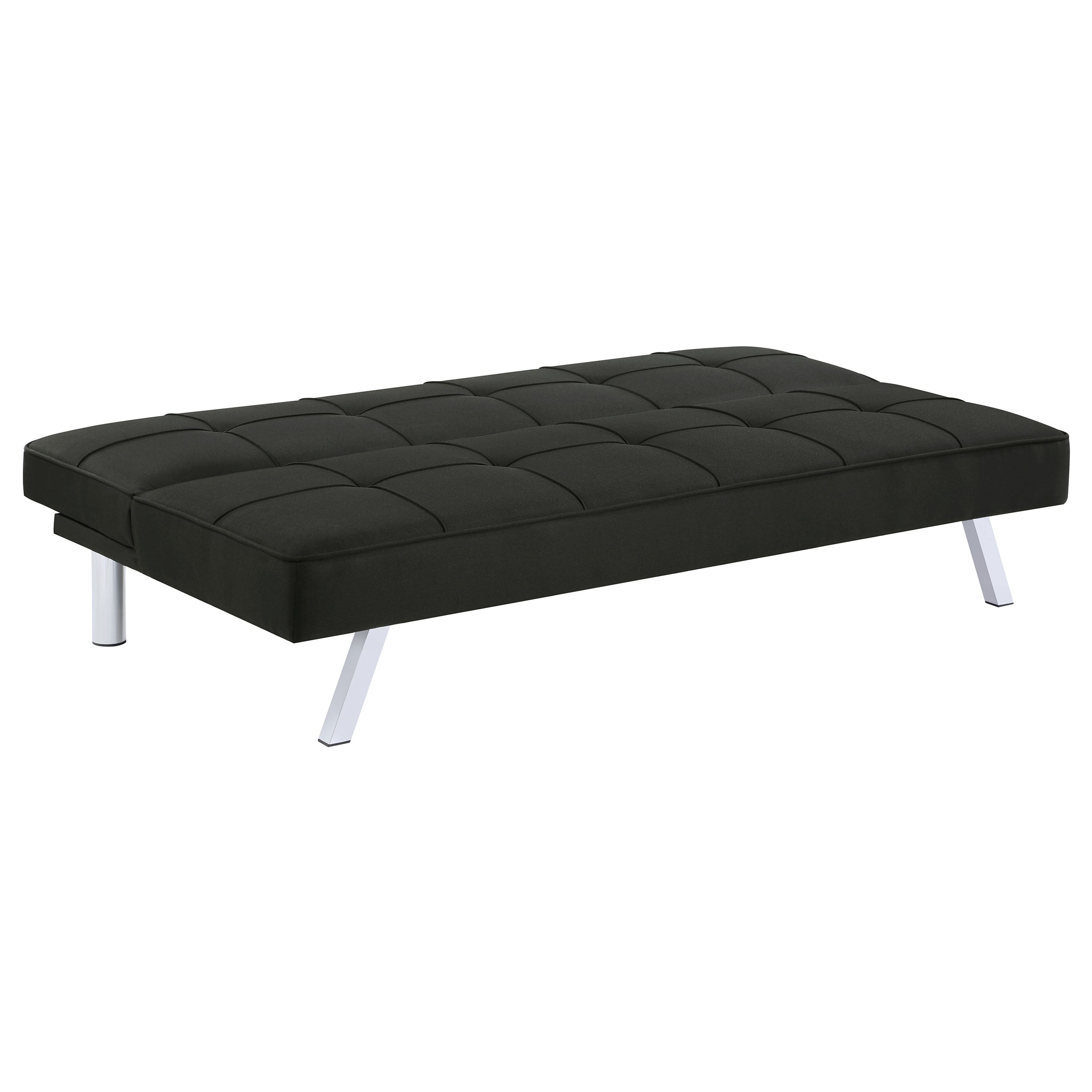 Joel Upholstered Tufted Convertible Sofa Bed Black-CoasterEveryday
