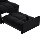4 In1 Multi-Function Single Sofa Bed with Storage Pockets