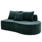 138.6" Modern Curved Modular Sectional Sofa
