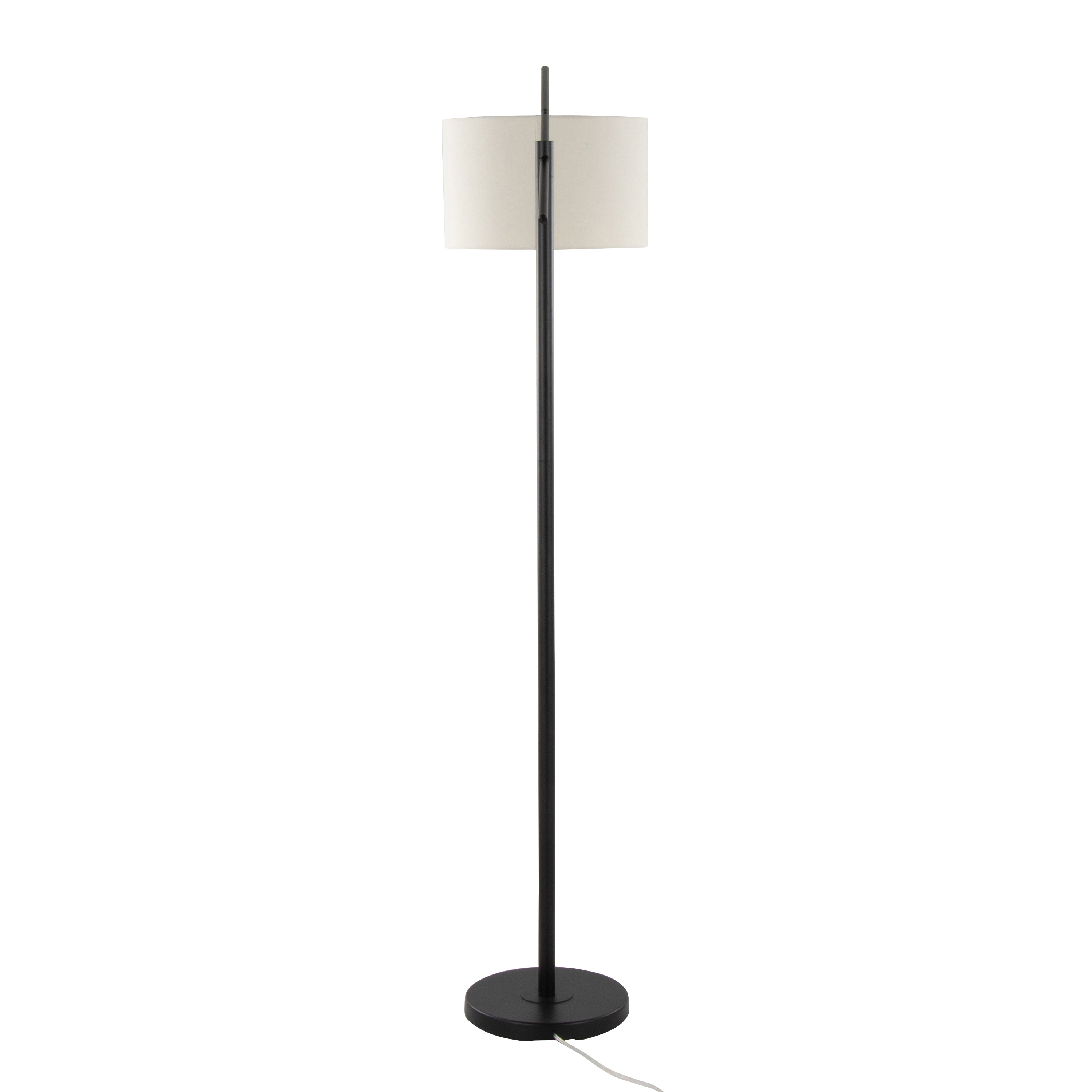 69" Contemporary Metal Floor Lamp in Matte