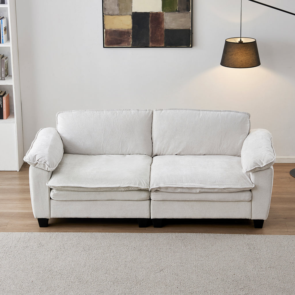Luxury Chenille Upholstered Loveseat