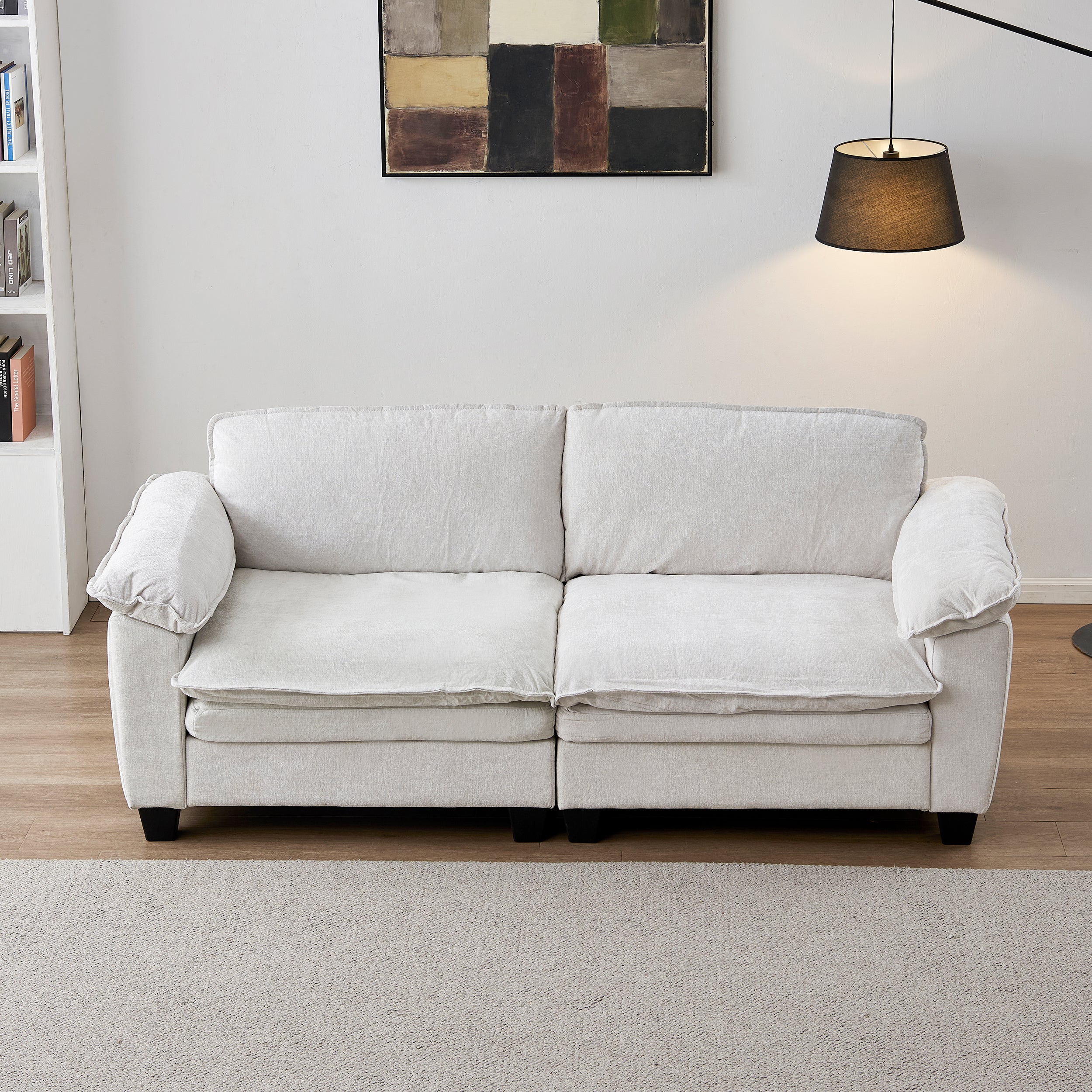Luxury Chenille Upholstered Loveseat
