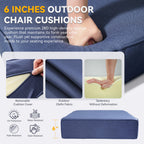 6" Thicker Outdoor Chair Cushion