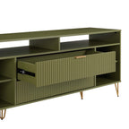 Dumbo 63" Fluted TV Stand in Olive