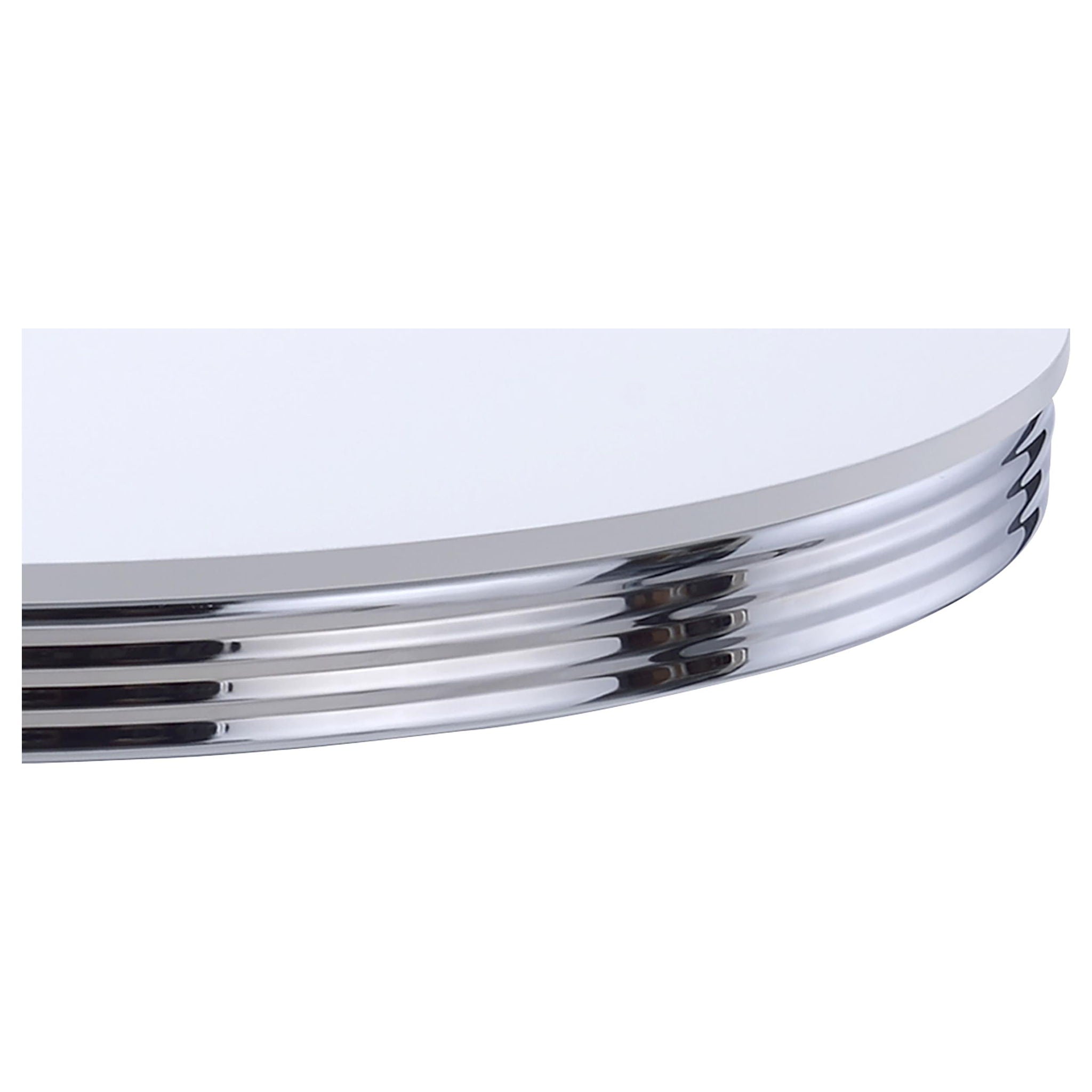 Retro Round Dining Table - White